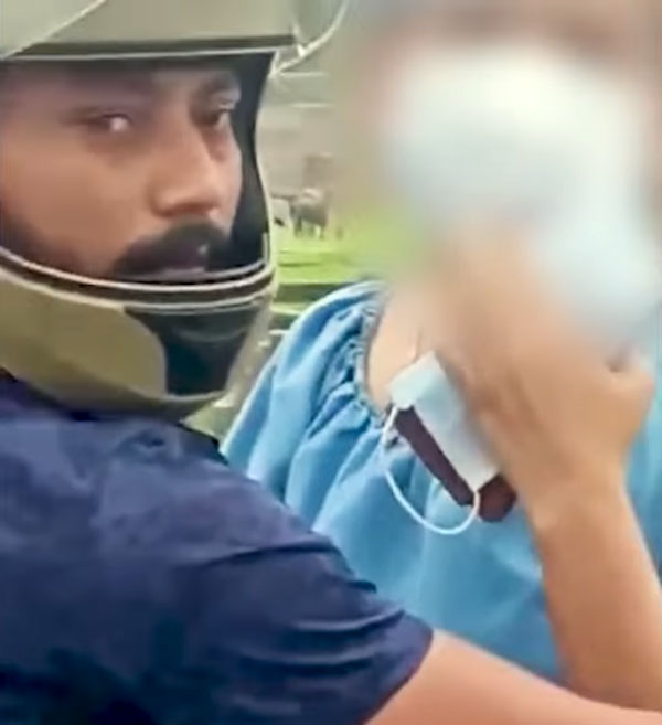 இதுபோன்ற பயணங்களை ஊக்கப்படுத்த கூடாது!! இளம் ஜோடியை சுற்றி வளைத்த பொதுமக்கள்