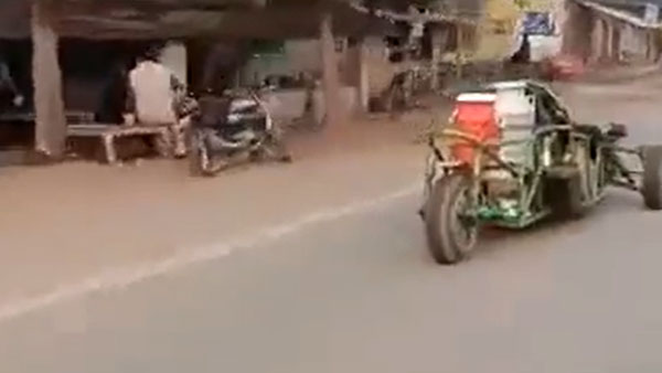 பாலை டெலிவரி கொடுப்பதற்காக பால்காரரே உருவாக்கிய வினோத வாகனம்! பாக்க எஃப்1 ரேஸ் வாகனம் மாதிரி இருக்கு! 2 பாலை டெலிவரி கொடுப்பதற்காக பால்காரரே உருவாக்கிய வினோத வாகனம்! பாக்க எஃப்1 ரேஸ் வாகனம் மாதிரி இருக்கு!